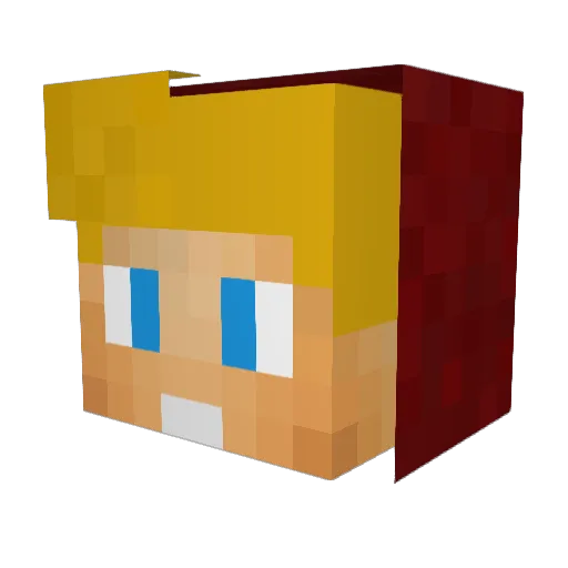larsmast Minecraft avatar head, 3D render