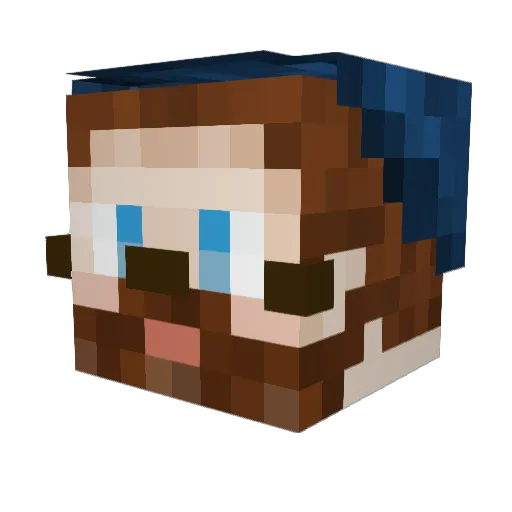 larson05fan Minecraft avatar head, 3D render