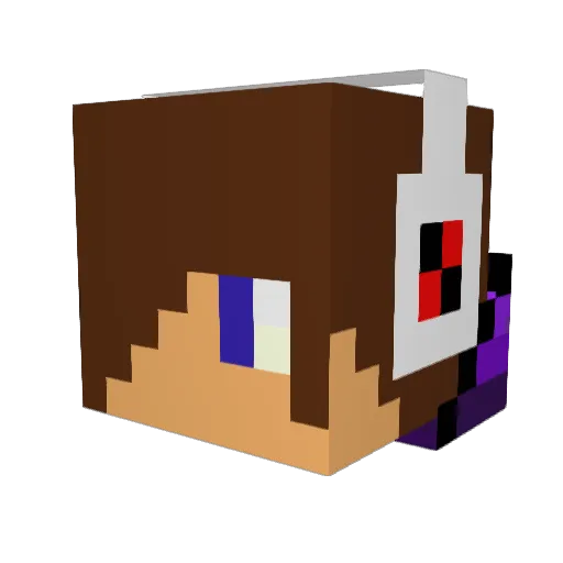 larsrb Minecraft avatar head, 3D render