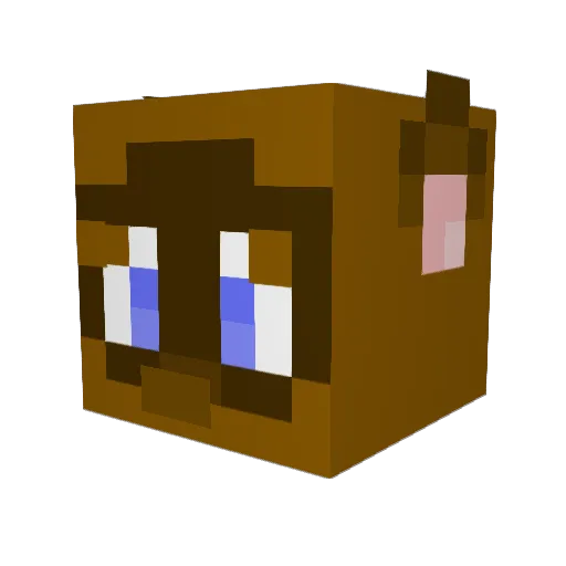 larsxxl Minecraft avatar head, 3D render