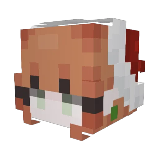 lasagnaparty Minecraft avatar head, 3D render
