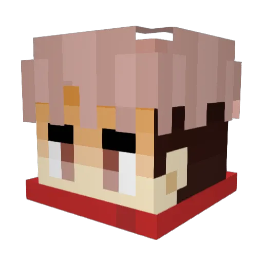 lascart Minecraft avatar head, 3D render