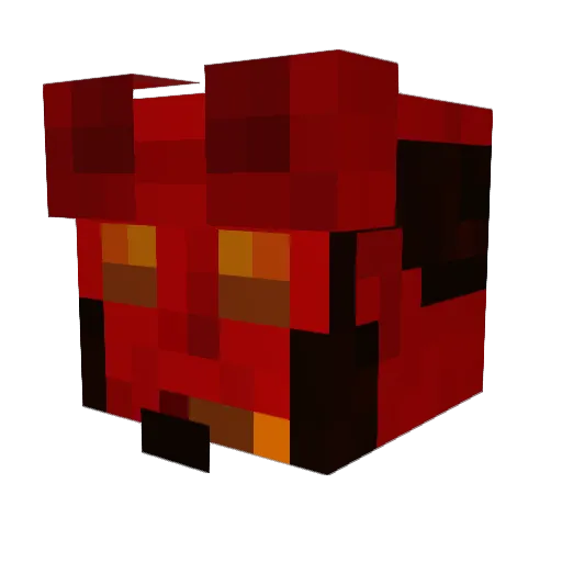 laserdaddy Minecraft avatar head, 3D render
