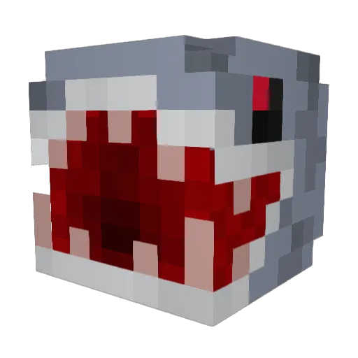 lasershark4 Minecraft avatar head, 3D render