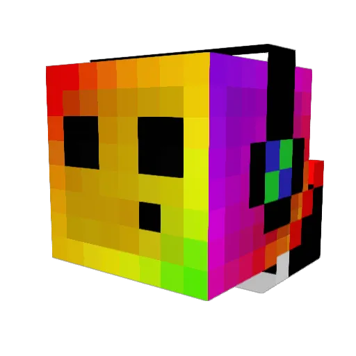 lasersunny Minecraft avatar head, 3D render