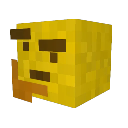 lasevi Minecraft avatar head, 3D render