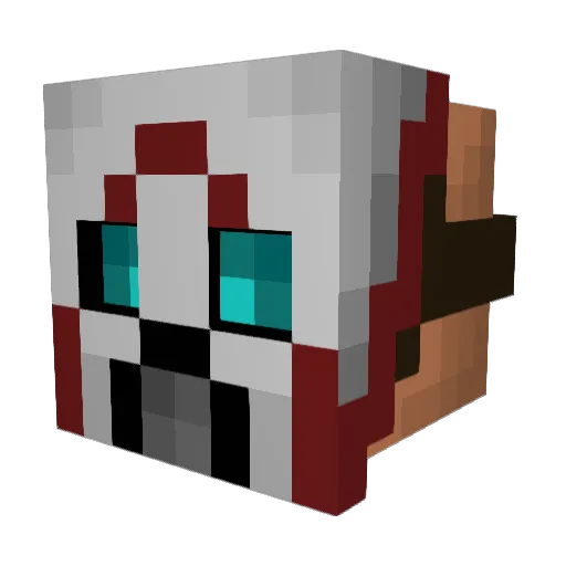 lash369 Minecraft avatar head, 3D render