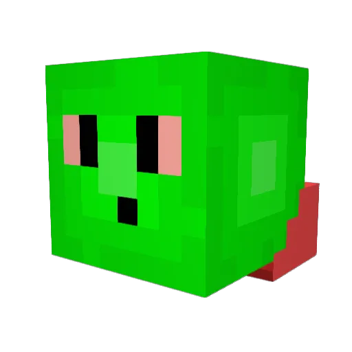 lashboys Minecraft avatar head, 3D render