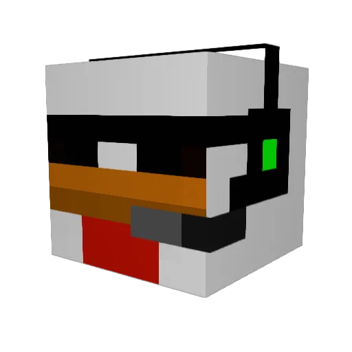 lashine1020 Minecraft avatar head, 3D render