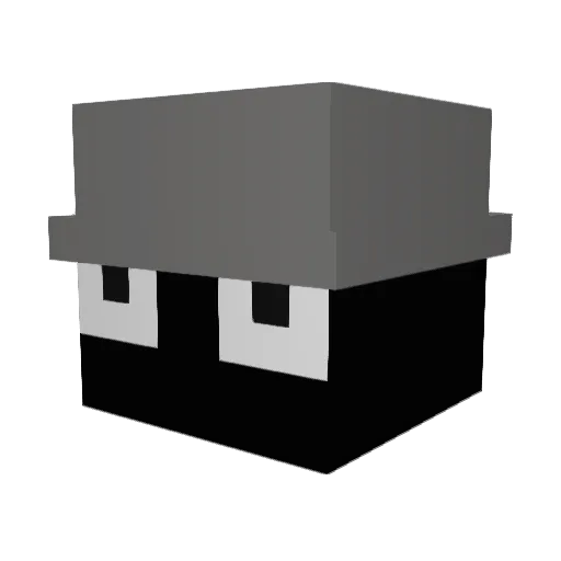 lasmein Minecraft avatar head, 3D render