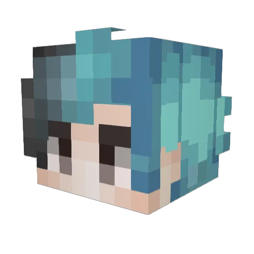 lassadara Minecraft avatar head, 3D render
