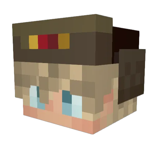 lasse0110 Minecraft avatar head, 3D render