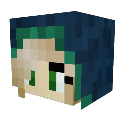 lasse7900 Minecraft avatar head, 3D render