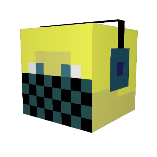 lassederhero Minecraft avatar head, 3D render