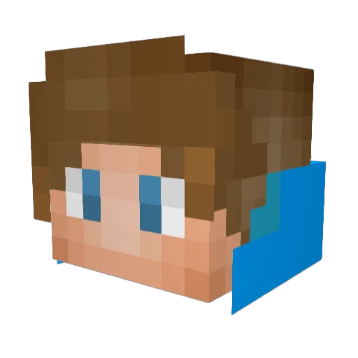 lassefunky Minecraft avatar head, 3D render