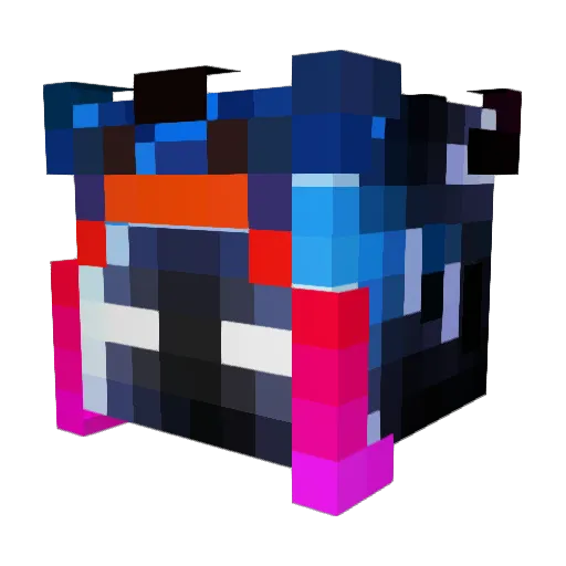 lassotto Minecraft avatar head, 3D render