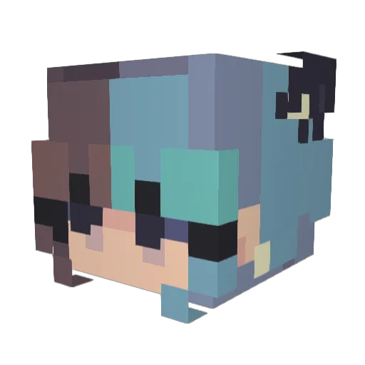 lastSummer20 Minecraft avatar head, 3D render