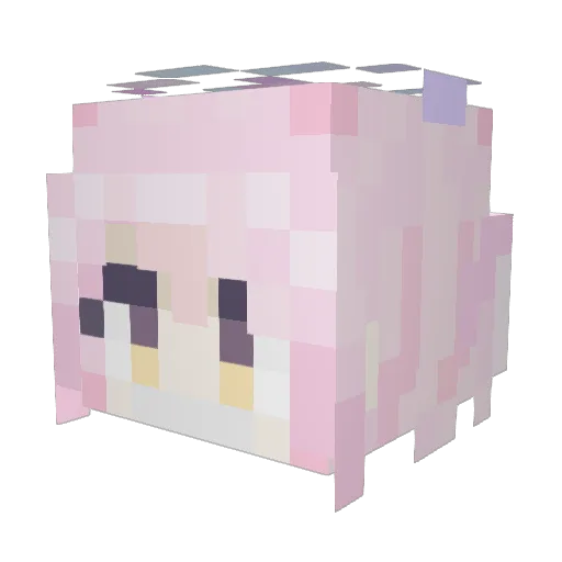 last_w0rds Minecraft avatar head, 3D render
