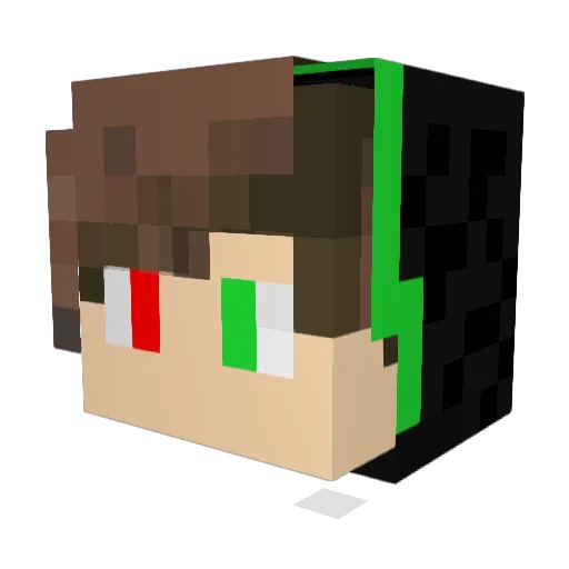 lastgame12 Minecraft avatar head, 3D render