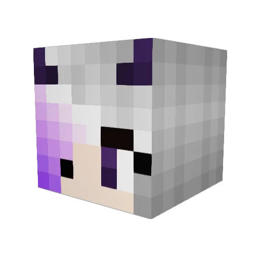 lasthenia Minecraft avatar head, 3D render