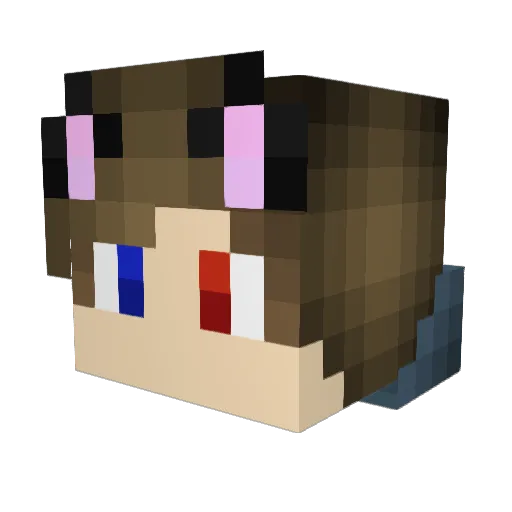 lastshadow24 Minecraft avatar head, 3D render