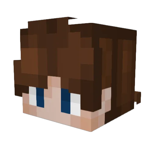 lastzec Minecraft avatar head, 3D render