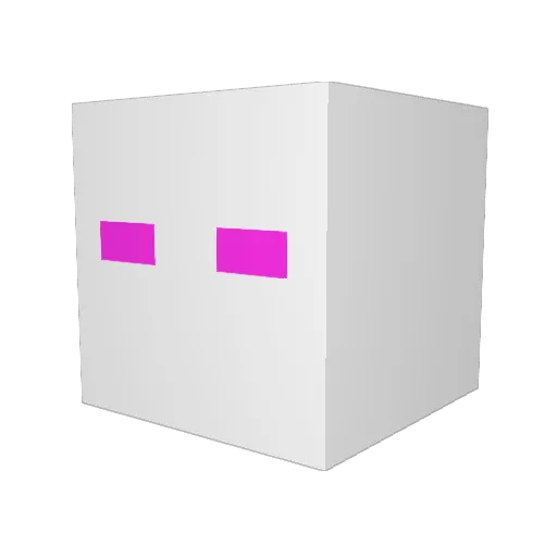 latadeleche Minecraft avatar head, 3D render