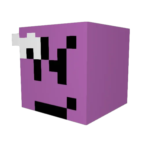 lateChanger Minecraft avatar head, 3D render