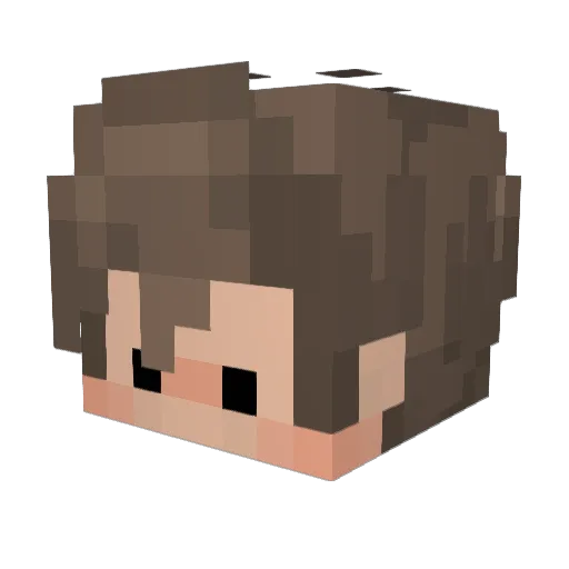 lateday Minecraft avatar head, 3D render