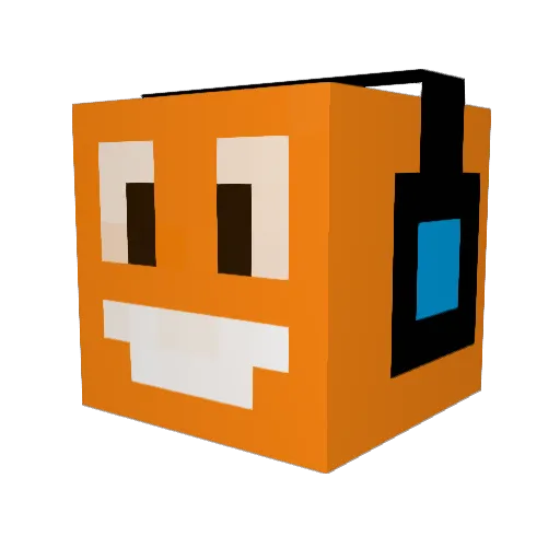 latek123 Minecraft avatar head, 3D render
