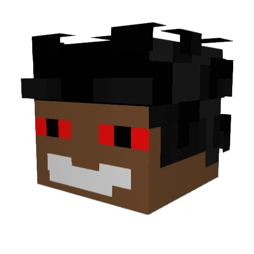 latencyyaa Minecraft avatar head, 3D render