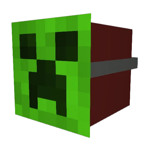 lateralspinz Minecraft avatar head, 3D render