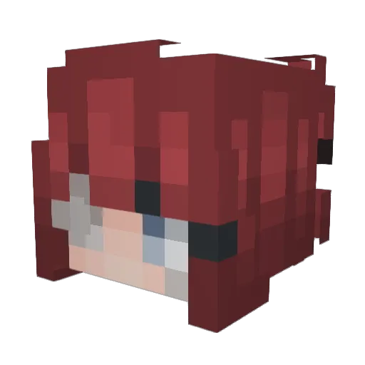 latestars Minecraft avatar head, 3D render