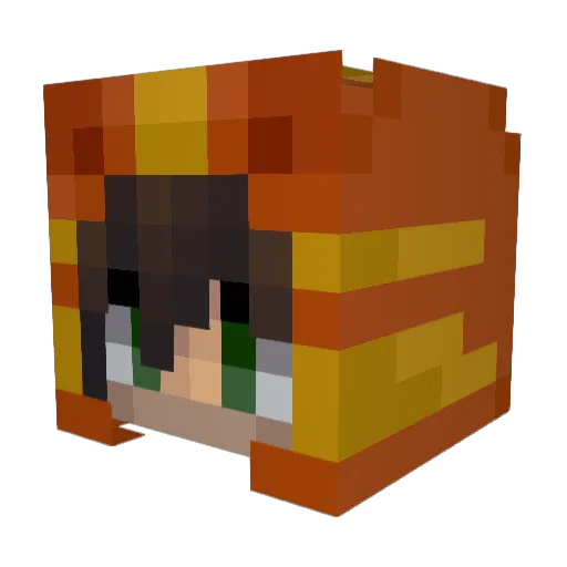 latinapocalypse Minecraft avatar head, 3D render