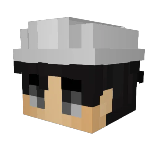 latinpark Minecraft avatar head, 3D render