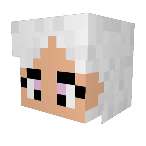 latiospoonage Minecraft avatar head, 3D render