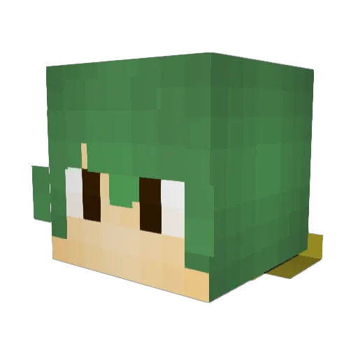 latiys Minecraft avatar head, 3D render