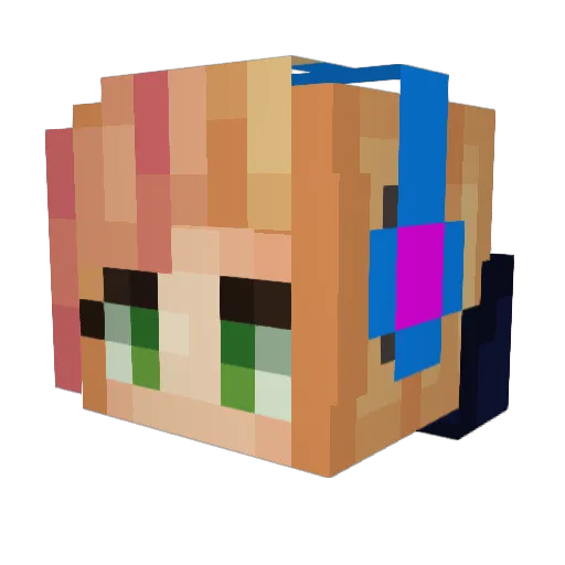 latreeist Minecraft avatar head, 3D render