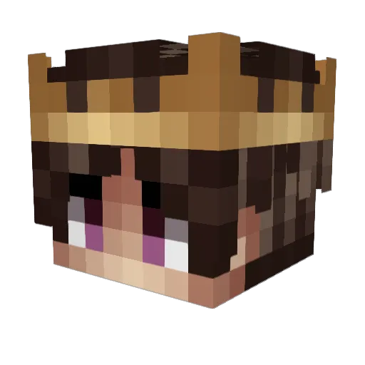 latteberna Minecraft avatar head, 3D render