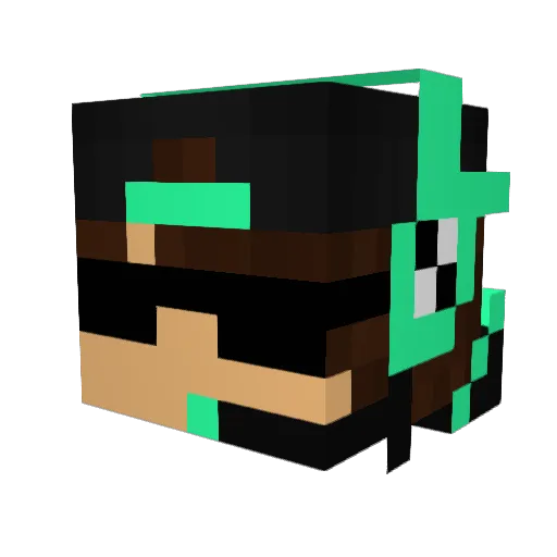 lattee_gg Minecraft avatar head, 3D render