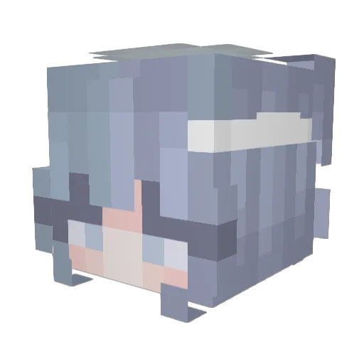 latteeeeeeee Minecraft avatar head, 3D render