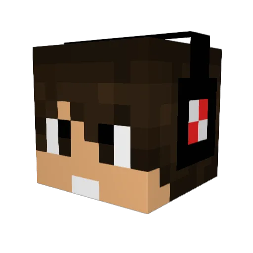 latuka Minecraft avatar head, 3D render