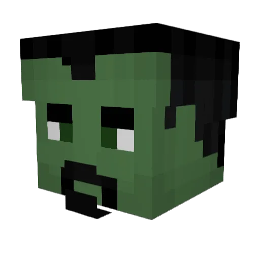 latveriamonarch Minecraft avatar head, 3D render