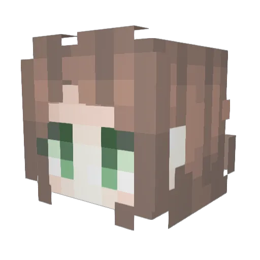 laufeysons_ Minecraft avatar head, 3D render