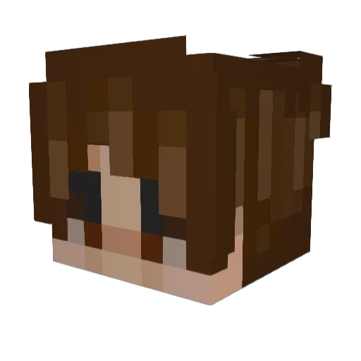 laufeysonz Minecraft avatar head, 3D render