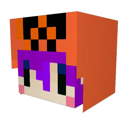 laugh_game Minecraft avatar head, 3D render