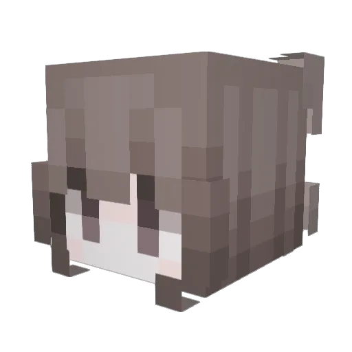 laughlol Minecraft avatar head, 3D render
