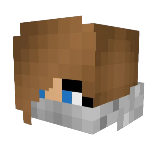 laughtlien Minecraft avatar head, 3D render