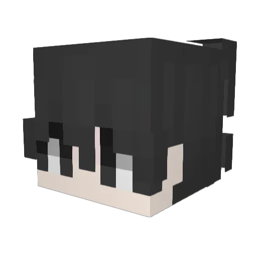 lauique_ Minecraft avatar head, 3D render