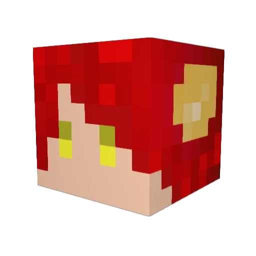 laukahim1127 Minecraft avatar head, 3D render